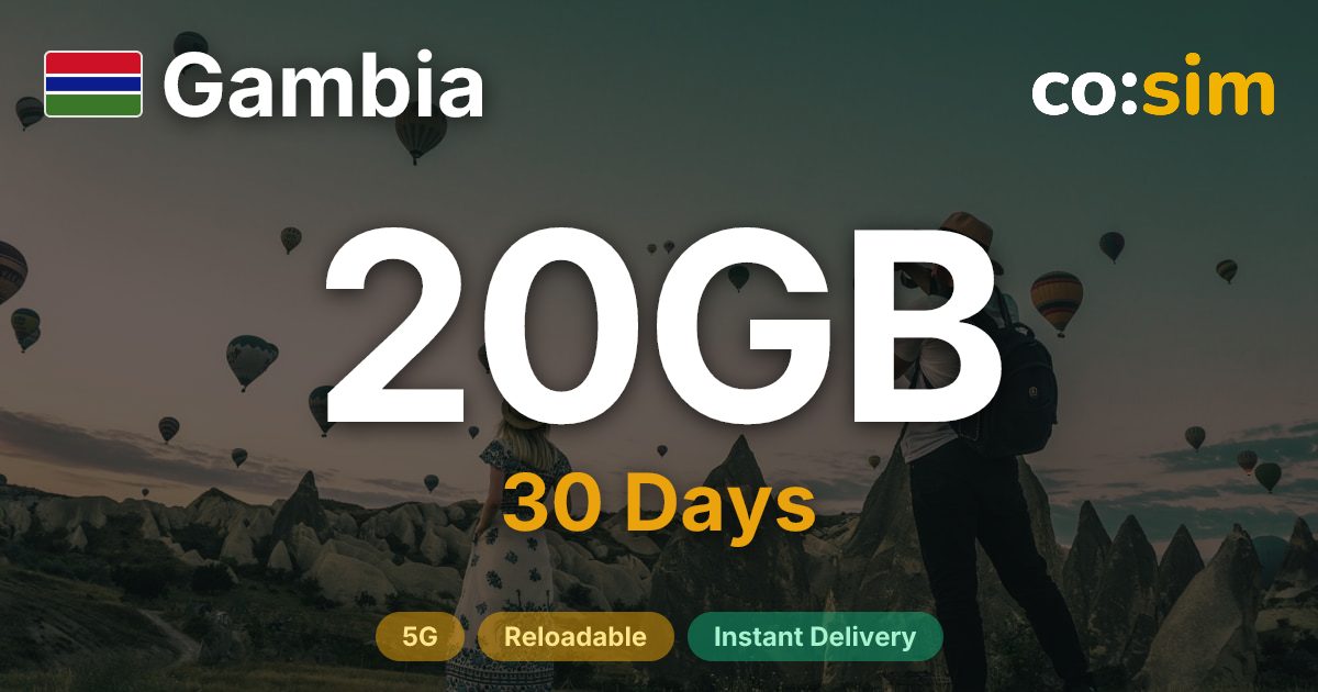 Gambia eSIM — 20GB