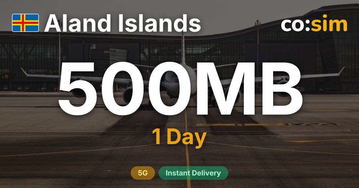 올란드 제도 eSIM — 500MB+∞
