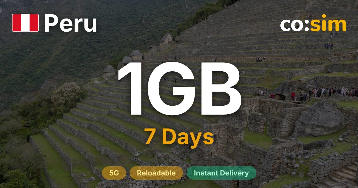 Peru eSIM — 1GB