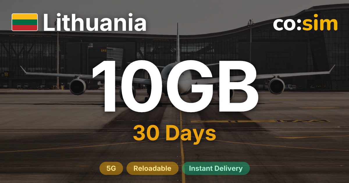 Lithuania eSIM — 10GB