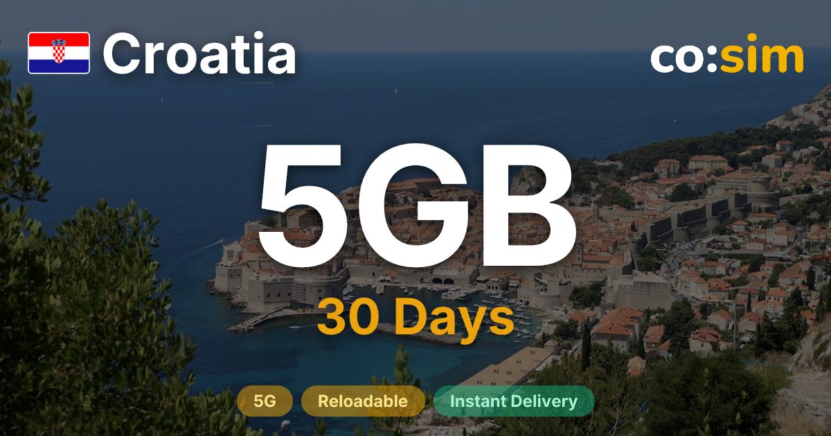 Croatia eSIM — 5GB