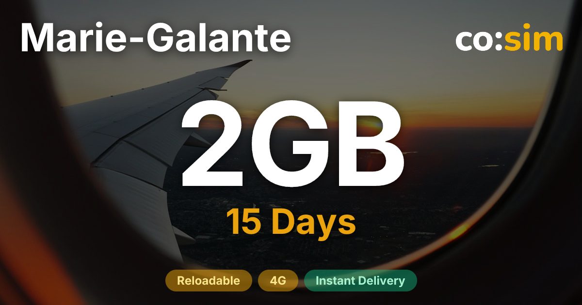 Marie-Galante eSIM — 2GB