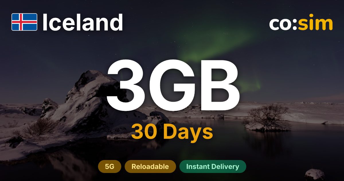 Iceland eSIM — 3GB