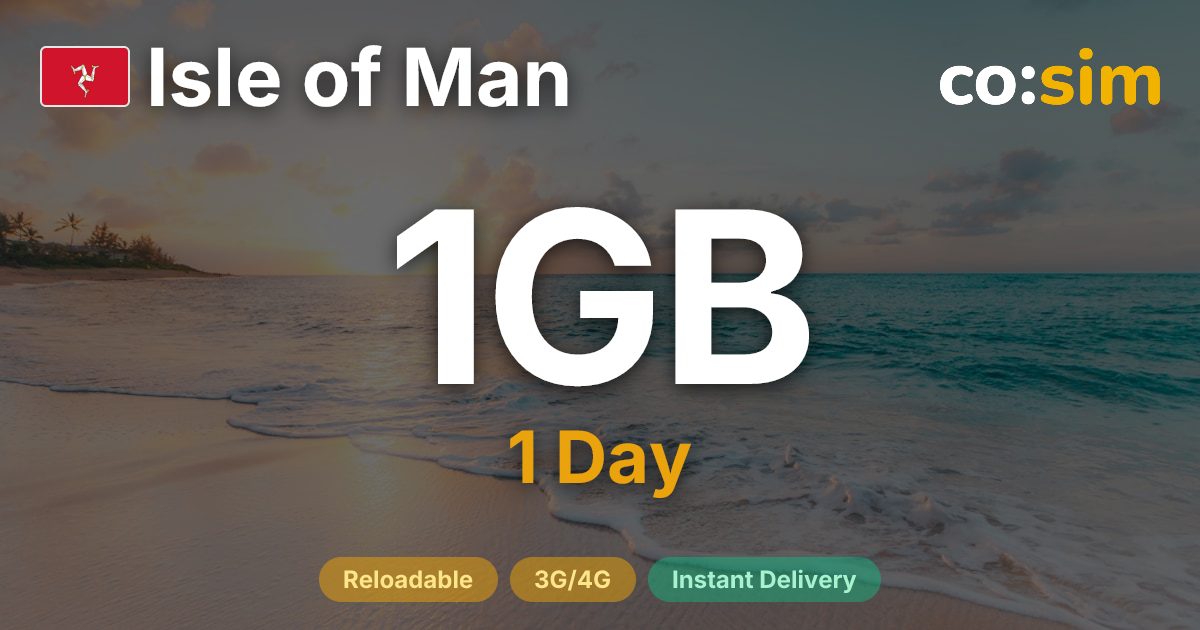 マン島 eSIM — 1GB+∞