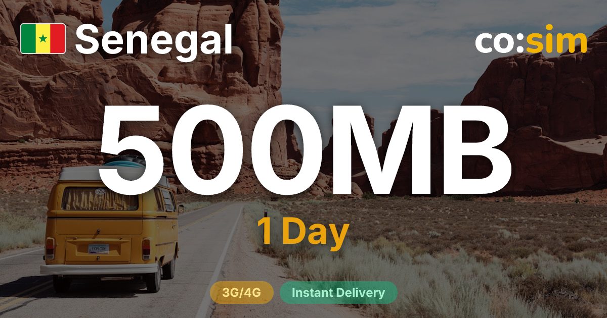 세네갈 eSIM — 500MB+∞