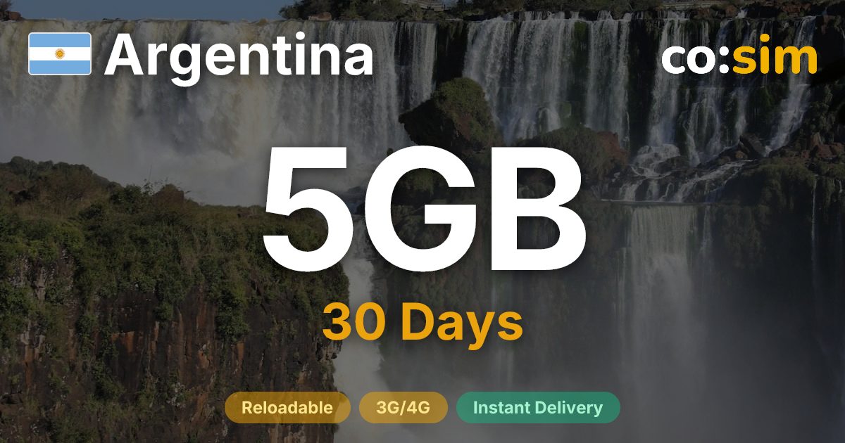 Argentinien eSIM — 5GB