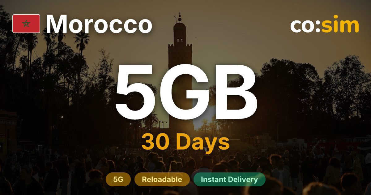 Morocco eSIM — 5GB