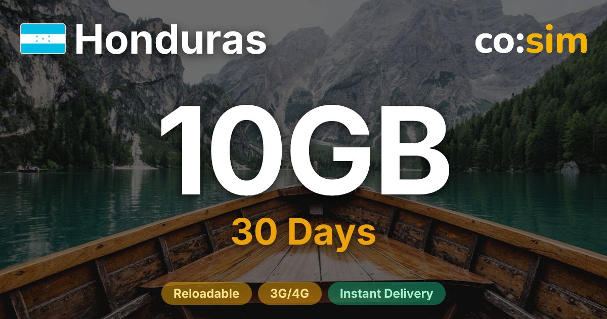 Honduras eSIM — 10GB
