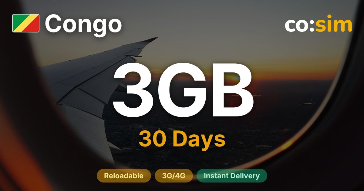 Congo eSIM — 3GB