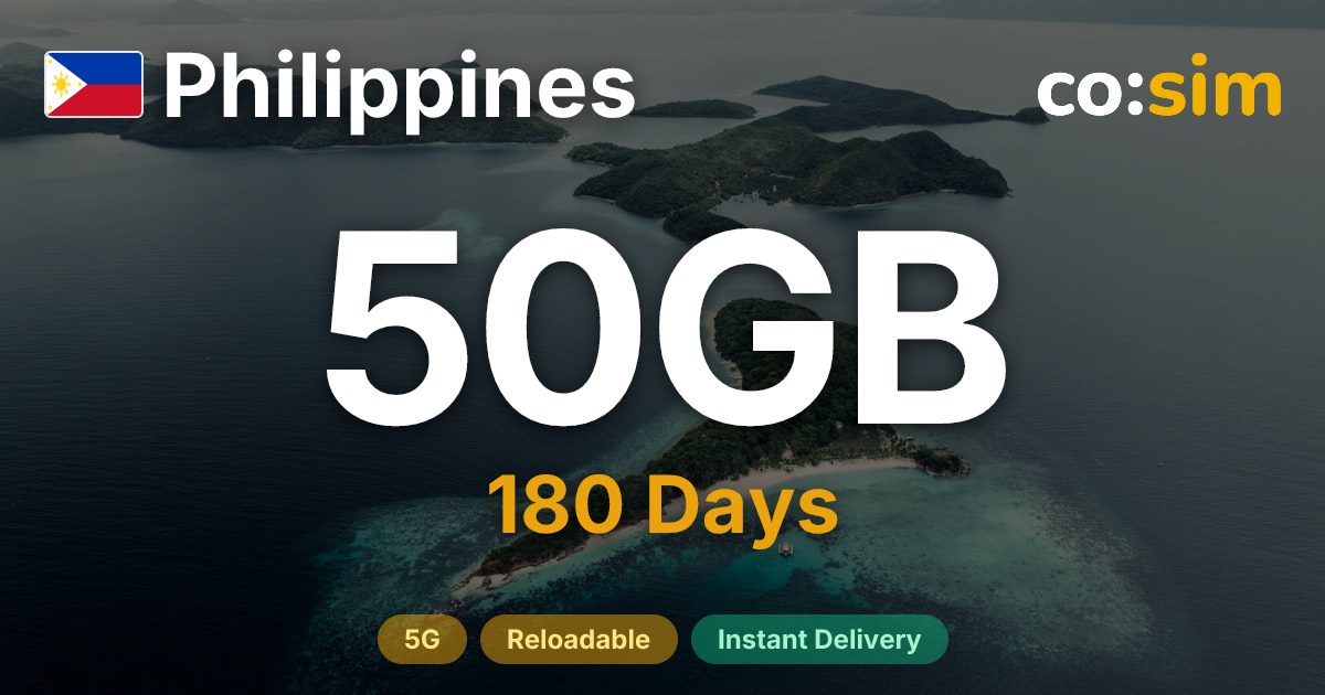 Philippines eSIM — 50GB