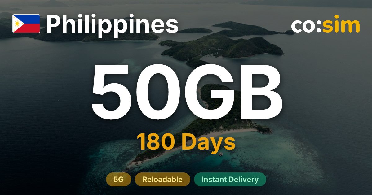 Filipinas eSIM — 50GB