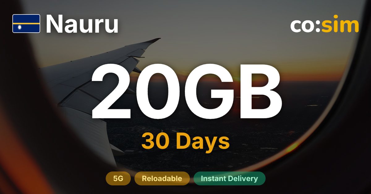 Nauru eSIM — 20GB