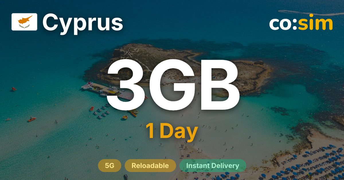 塞浦路斯 eSIM — 3GB+∞