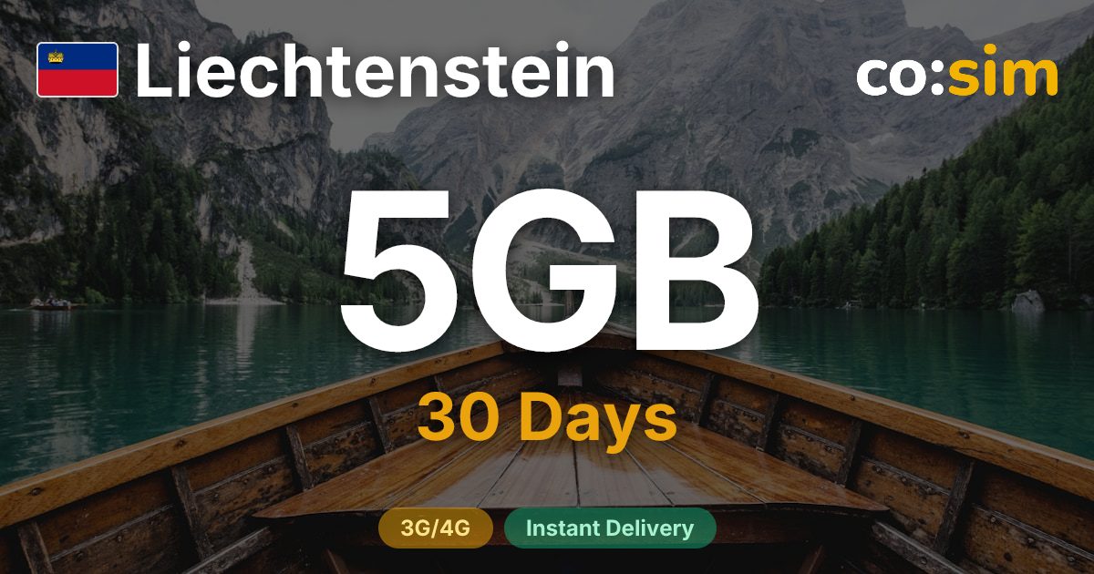 Liechtenstein eSIM — 5GB