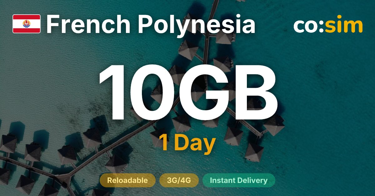 프랑스령 폴리네시아 eSIM — 10GB+∞
