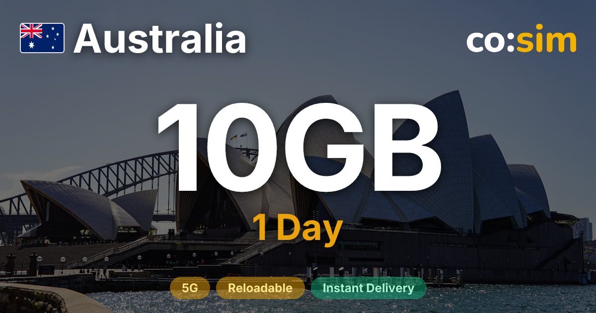 オーストラリア eSIM — 10GB+∞