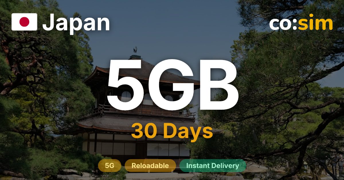 Japan eSIM — 5GB