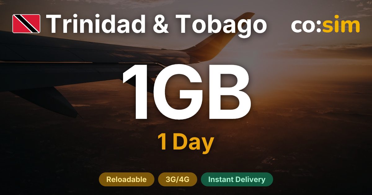Trinité-et-Tobago eSIM — 1GB+∞