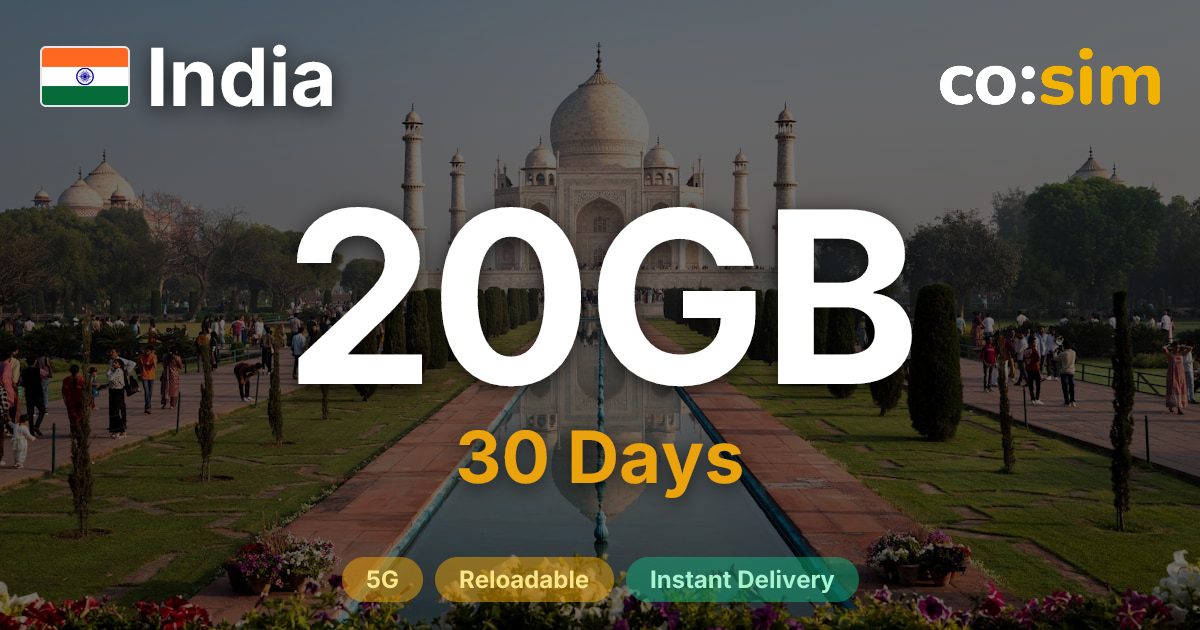 India eSIM — 20GB