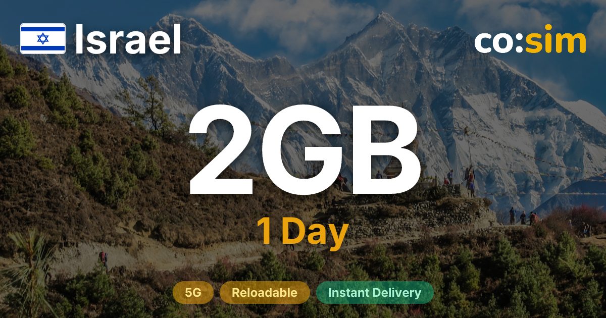Israël eSIM — 2GB+∞
