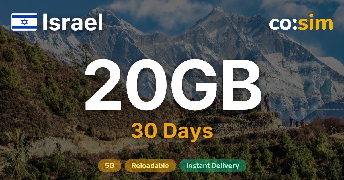 Israel eSIM — 20GB