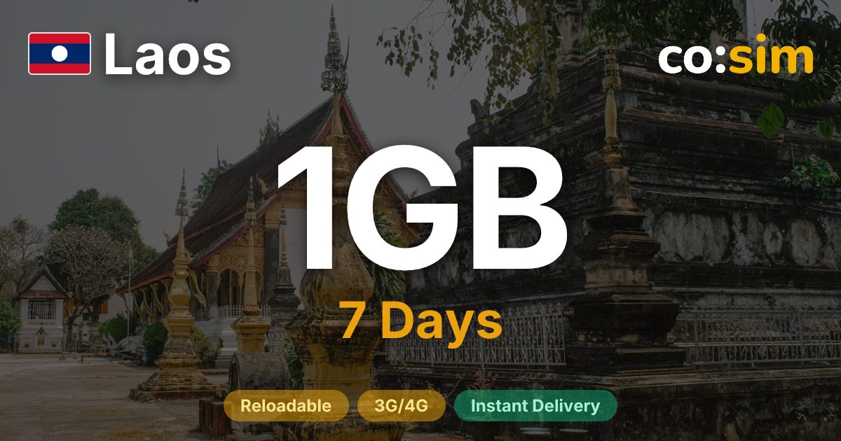Laos eSIM — 1GB