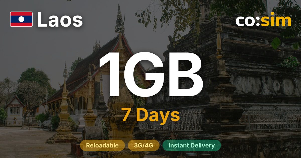 Laos eSIM — 1GB