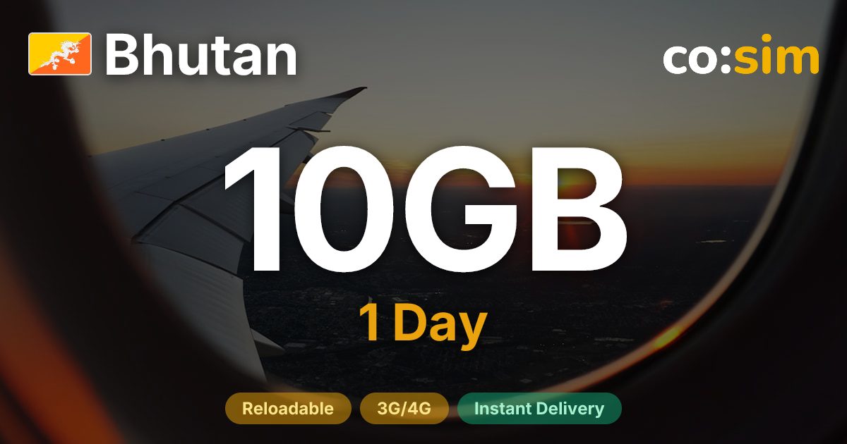 Bhoutan eSIM — 10GB+∞