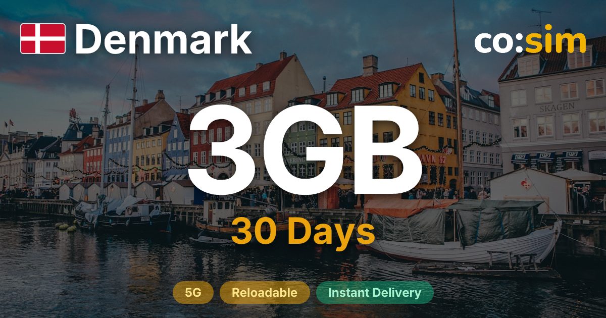 丹麥 eSIM — 3GB