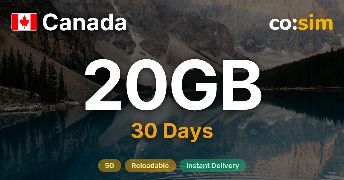 Canada eSIM — 20GB