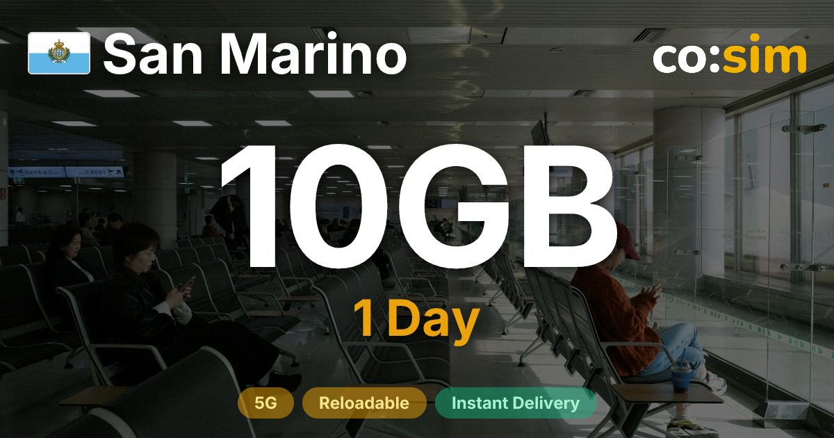 San Marino eSIM — 10GB+∞