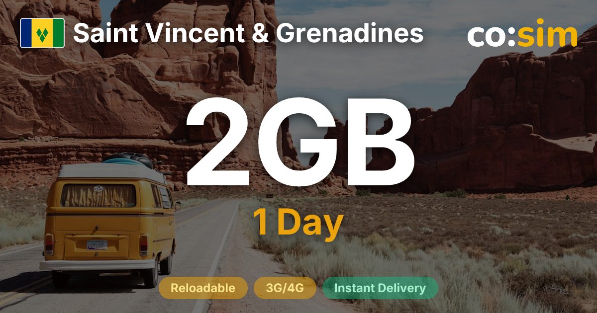 Saint Vincent und die Grenadinen eSIM — 2GB+∞