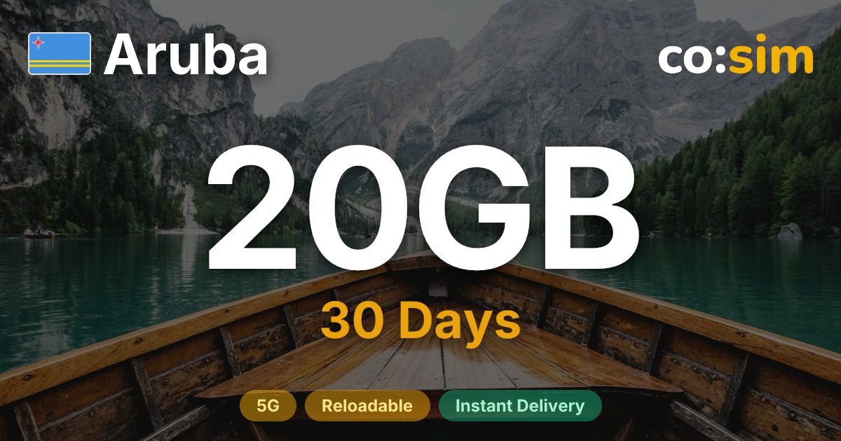 阿鲁巴 eSIM — 20GB
