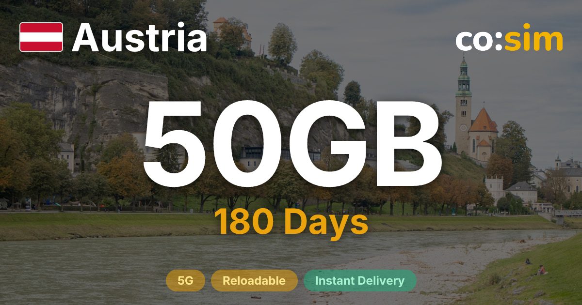 Austria eSIM — 50GB