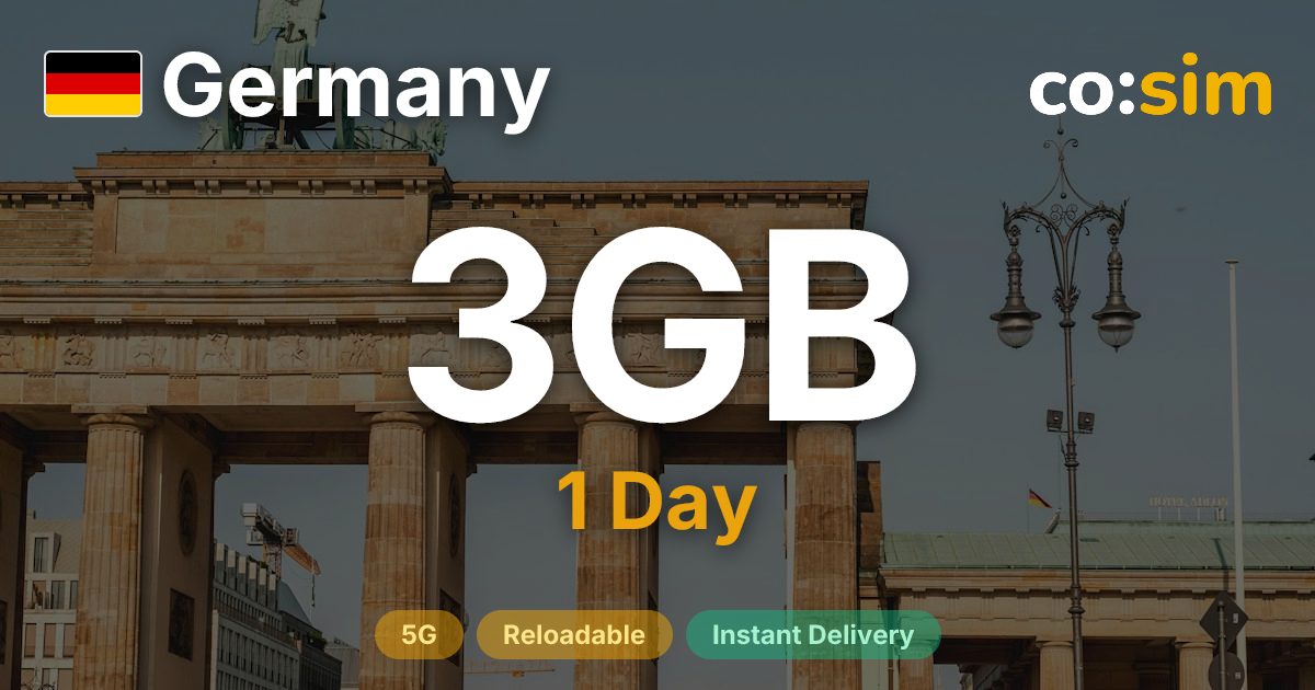 Alemania eSIM — 3GB+∞