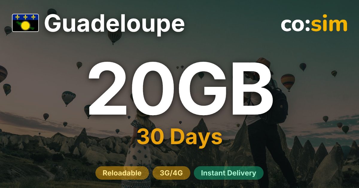 Guadeloupe eSIM — 20GB