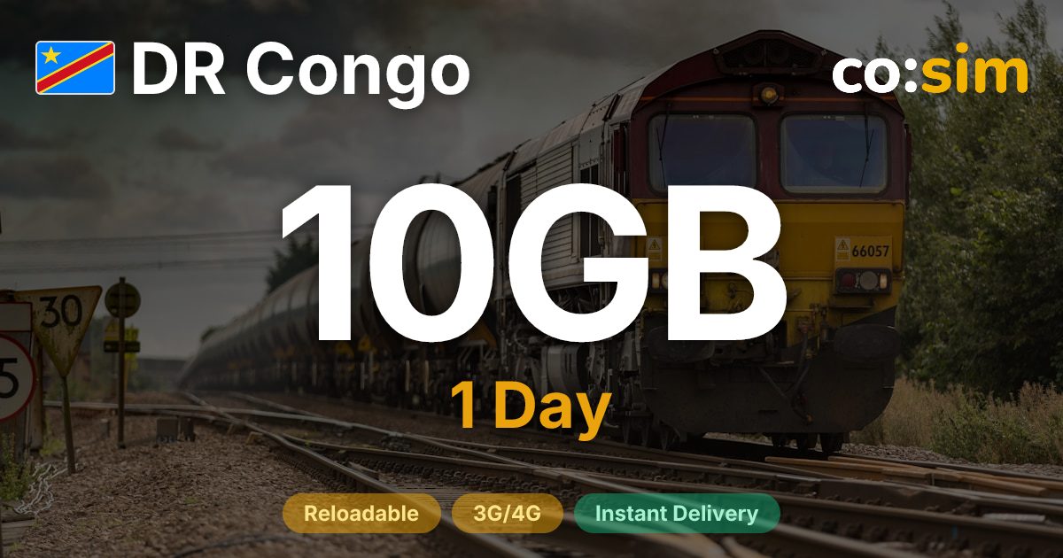República Democrática del Congo eSIM — 10GB+∞