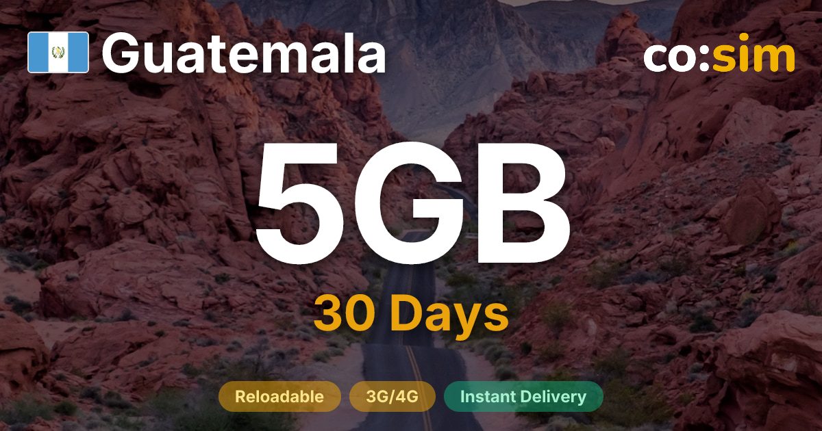 Guatemala eSIM — 5GB