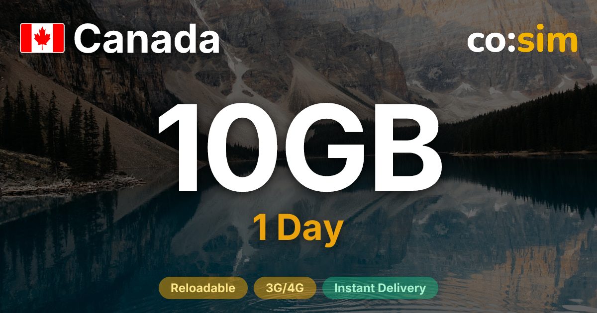 Canada eSIM — 10GB+∞