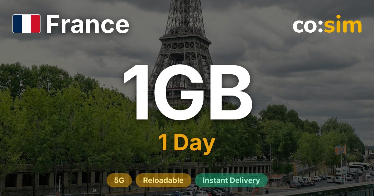 Francia eSIM — 1GB+∞
