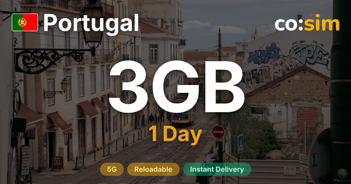 Portugal eSIM — 3GB+∞