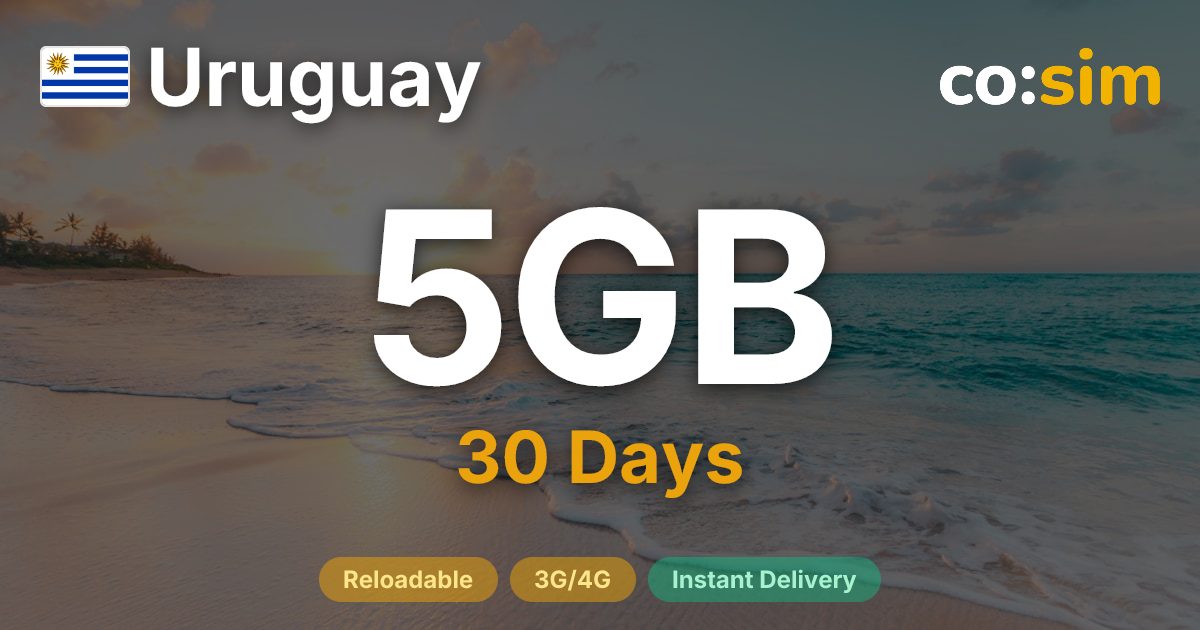 Uruguay eSIM — 5GB