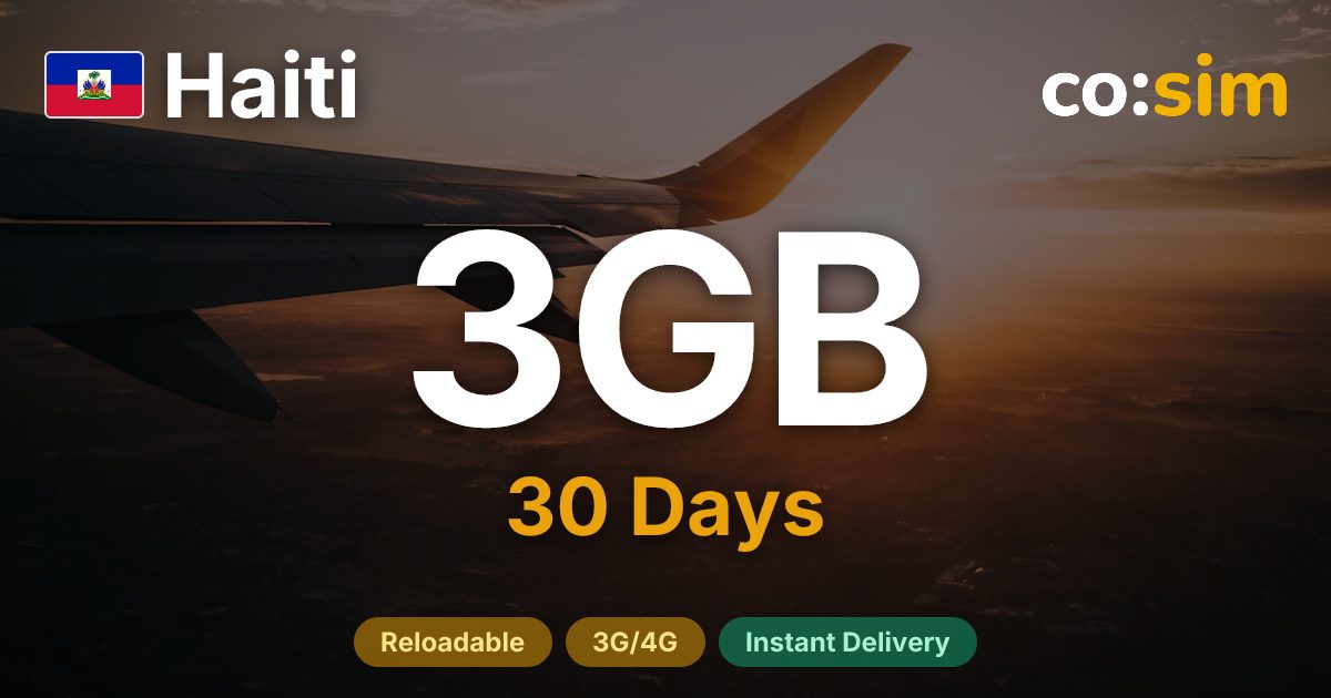 Haiti eSIM — 3GB