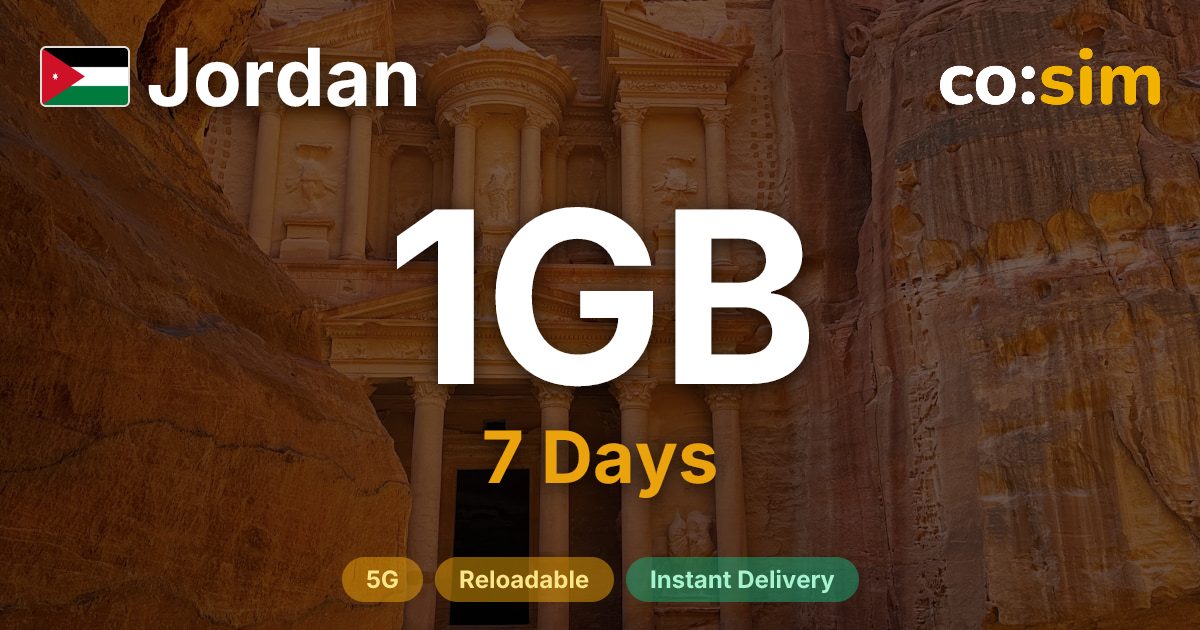 Jordan eSIM — 1GB
