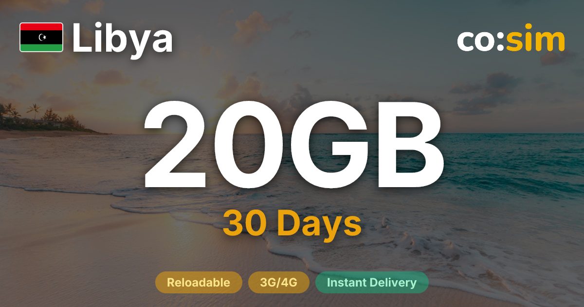 Libya eSIM — 20GB