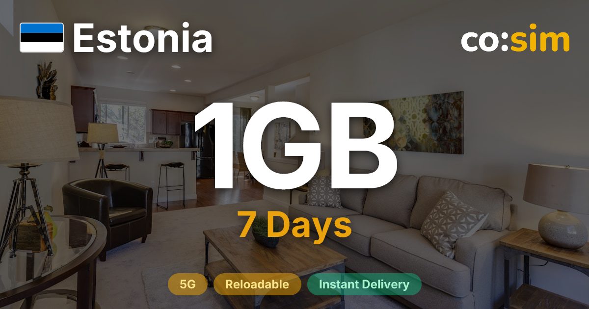 Estonie eSIM — 1GB