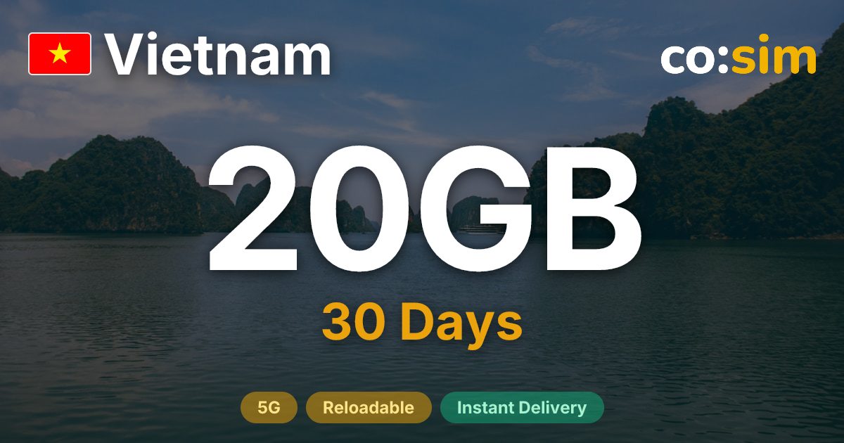 Vietnam eSIM — 20GB