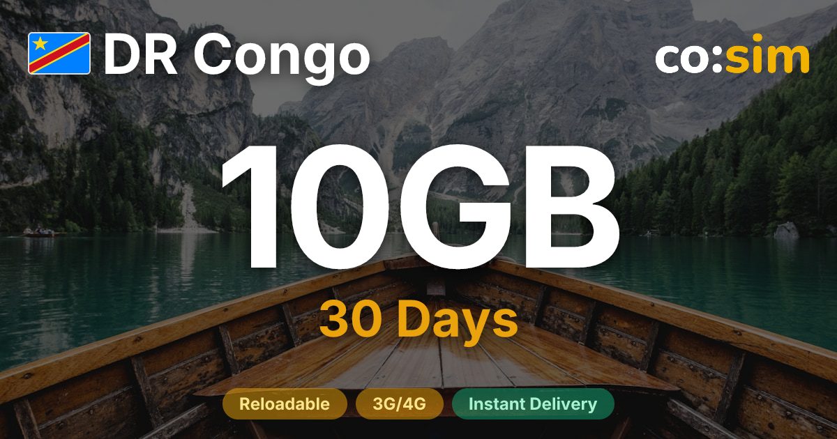 RD Congo eSIM — 10GB