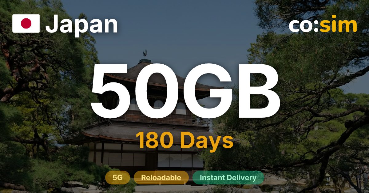 Japón eSIM — 50GB