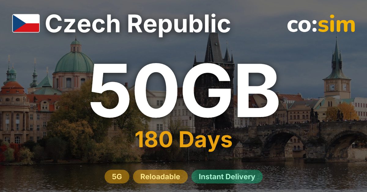Czechia eSIM — 50GB